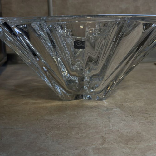 Czech Bohemia crystal set with 3 bowls 30 cm, 21 cm, 14 cm new