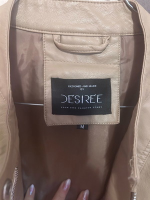 Desiree Leather Jacket new, beige, size M