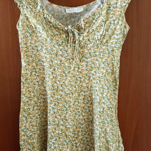 Summer Mini Dress with Lemon Pattern Primark like new, size 36