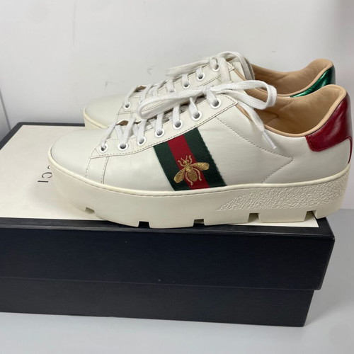 Gucci Ace sneakers like new, white, size 38.5 (real 39)