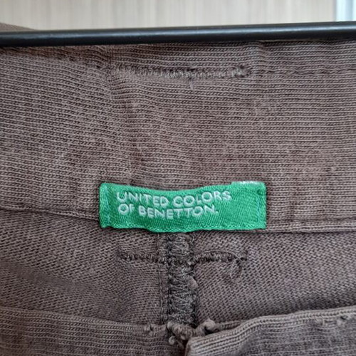 Σετ Benetton cargo βερμούδα και πόλο μπλούζα σαν καινούργιο, μέγεθος L