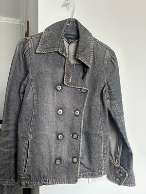 Τζιν γυναικείο μπουφάν Zara γκρι μέγεθος M σε άριστη κατάσταση