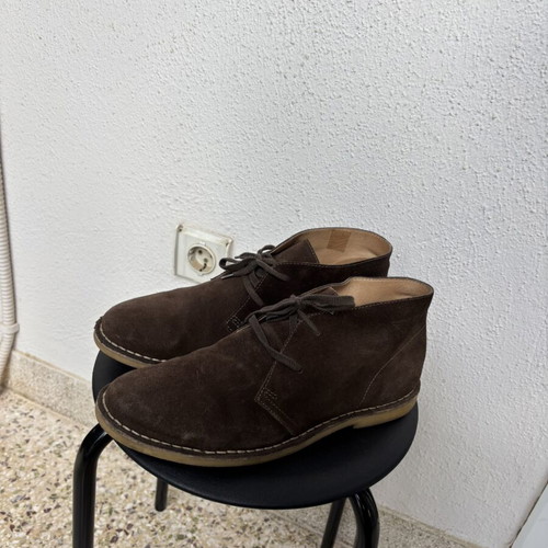 Docksteps men's brown leather ankle boots used, size 42