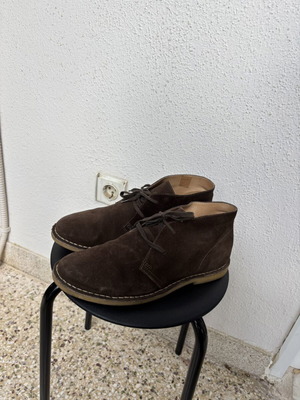 Docksteps men's brown leather ankle boots used, size 42