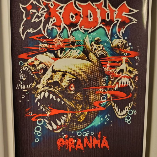 Exodus Piranha A4 poster