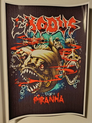 Exodus Piranha A4 poster