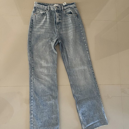 Sinsay Wide Leg Jeans Size 38 Like New, Stonewashed Blue