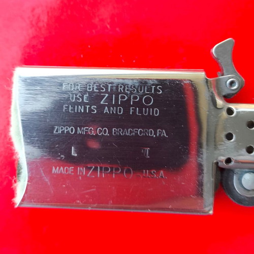 Zippo Slim Scrimshaw Ship & Whale Silver Original USA lighter used