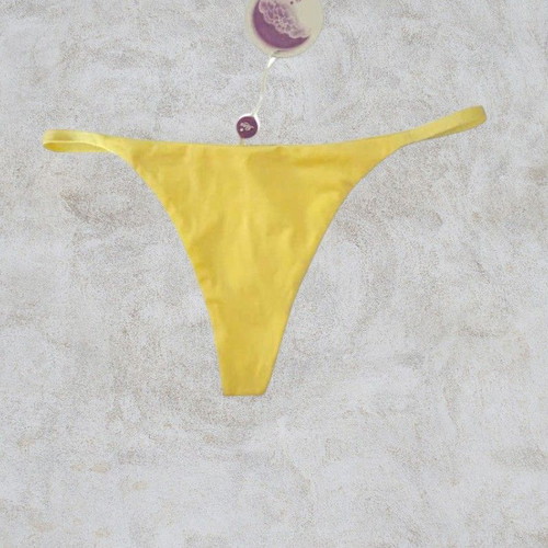 Luna yellow vanilla string thong, Large