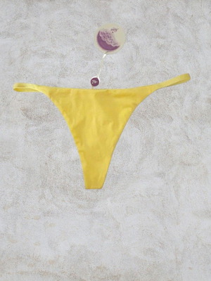 Luna yellow vanilla string thong, Large