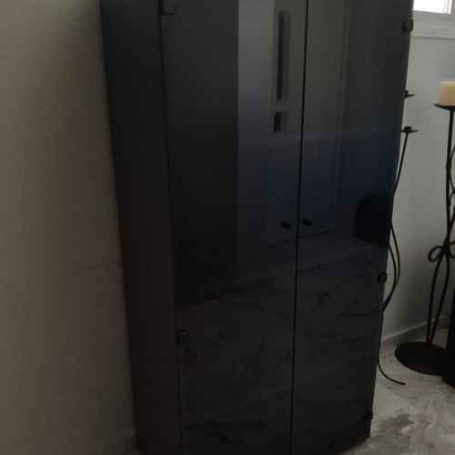 Office bookcase with glass doors 162×80×43 cm