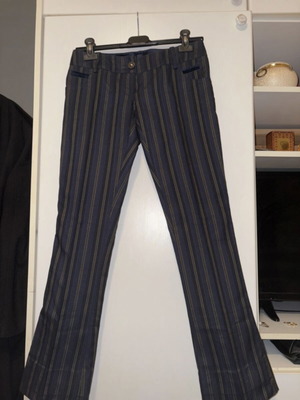 Vintage Elisabetta Franchi pants petite size 40 new, black and blue