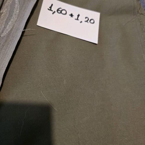 Sewing fabrics like new, 2 remnants in olive combination