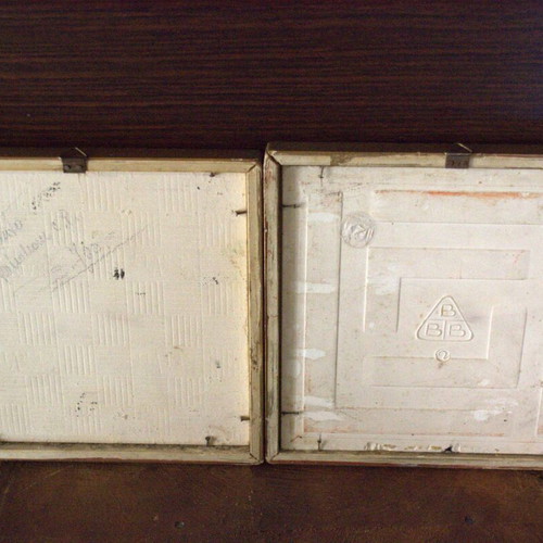 Mediterranean Coastal Ceramic Tile Plaques used, pair 1954