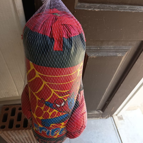 Spiderman boxing bag with gloves for kids, new