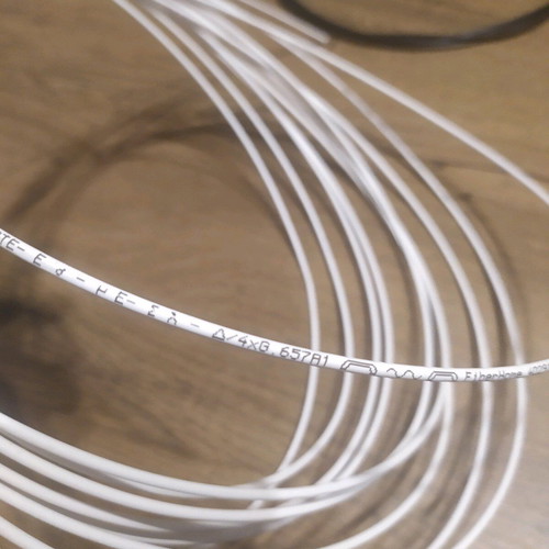 Optical fiber cables new without terminals, 4 fibers, 10m+2m+2m+5m