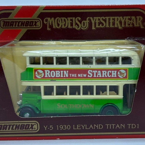 Matchbox 1989 Models of Yesteryear Υ-5 1930 Leyland Titan TD1 σαν καινούργιο