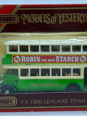 Matchbox 1989 Models of Yesteryear Υ-5 1930 Leyland Titan TD1 σαν καινούργιο