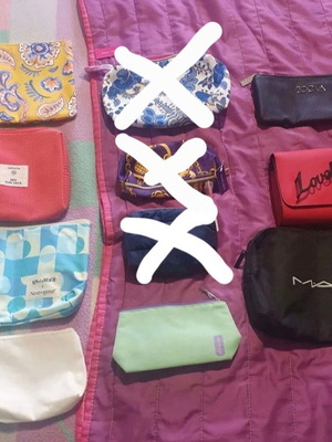 Toiletry bag set new, pack of 8