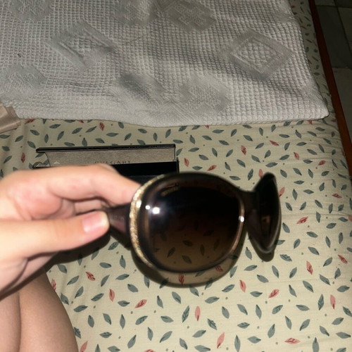 Bvlgari glasses like new with leather case vintage brown