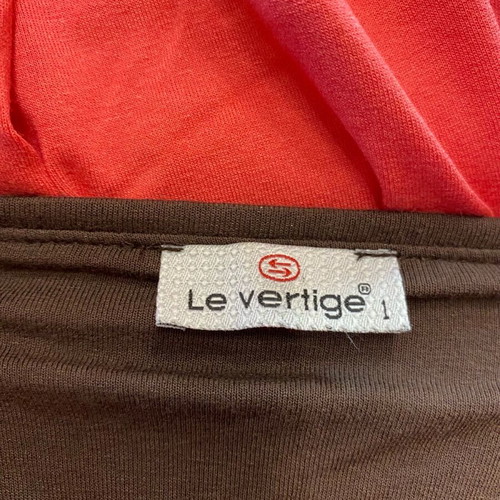 Le Vertige dress like new, one size, brown and pink