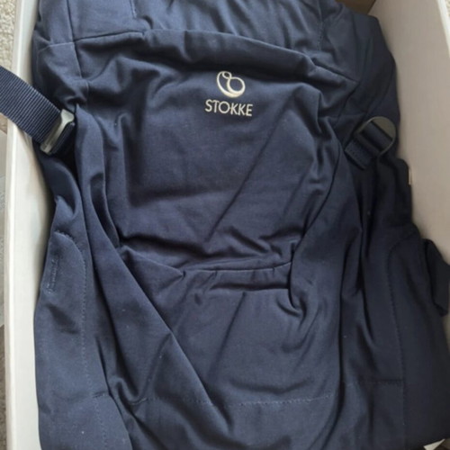 Stokke MyCarrier μπροστινός και πίσω μάρσιπος, Deep Blue, οργανικό βαμβάκι