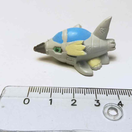 Submarimon plastic figure used, Digimon miniature toy