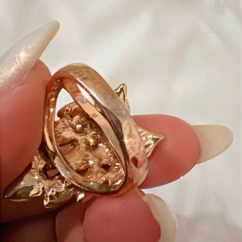 Owl ring like new, 2 centimeters