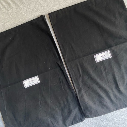 Ami Alexandre Mattiussi fabric pouches like new, pack of two