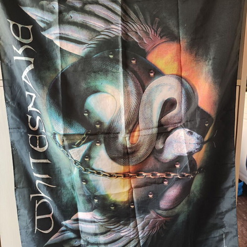 Whitesnake logo banner like new