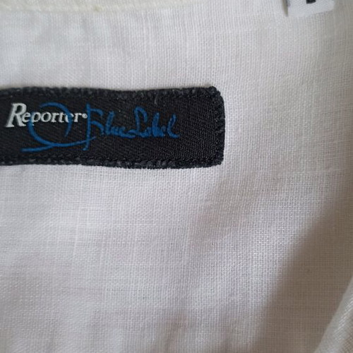 Reporter men's linen shirt white like new, size L