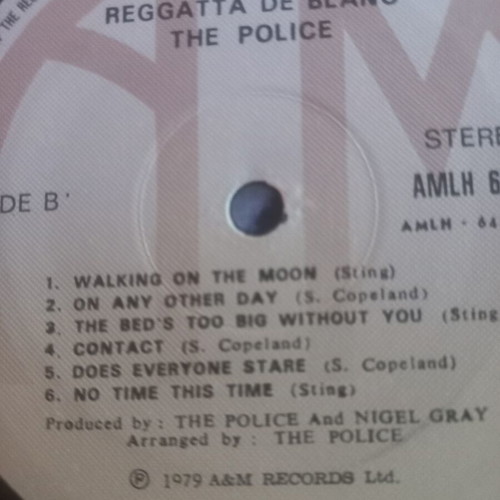 The Police Regatta De Blanc LP like new, vintage classic rock
