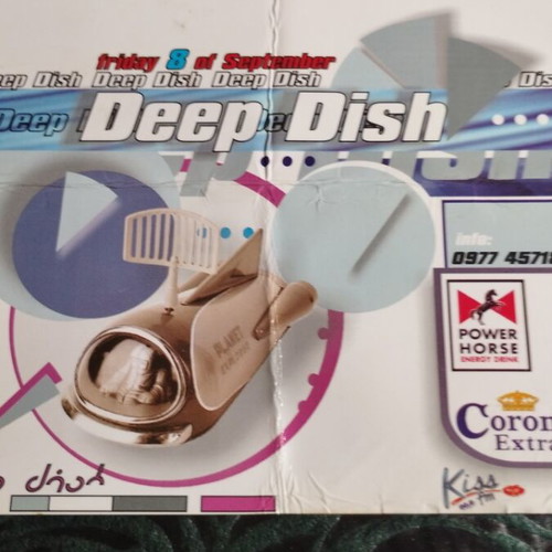 Deep Dish flyer used, Decadance Thessaloniki