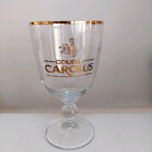 Gouden Carolus beer glass collectible new