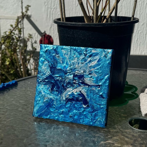 Fluirt Art Blue Handmade