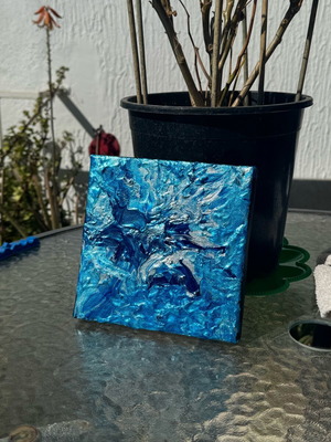 Fluirt Art Blue Handmade