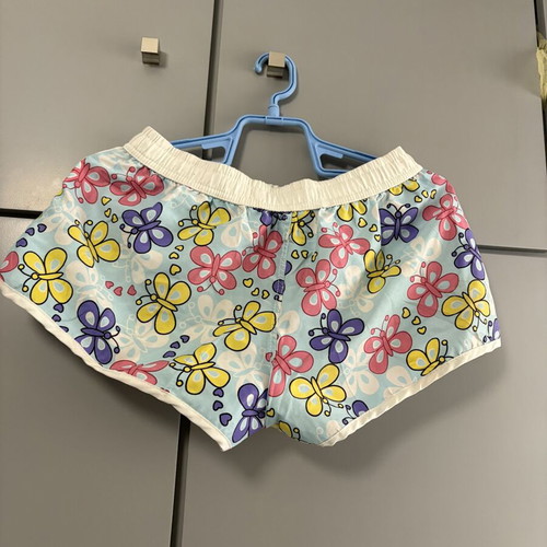 Women's summer shorts with colorful butterflies, like new, size S/M