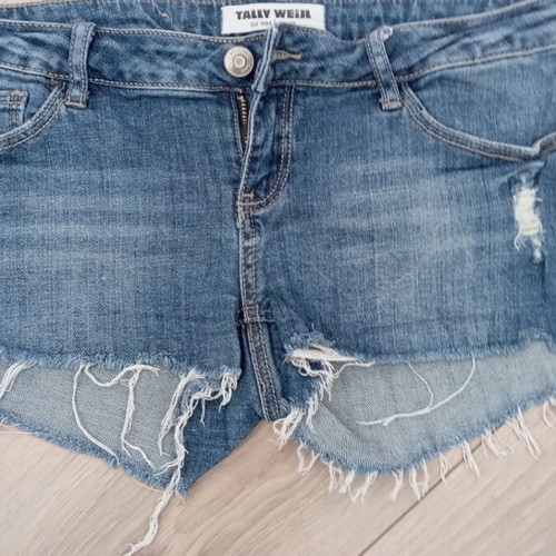 Tally Weijl denim shorts used, size 38, blue