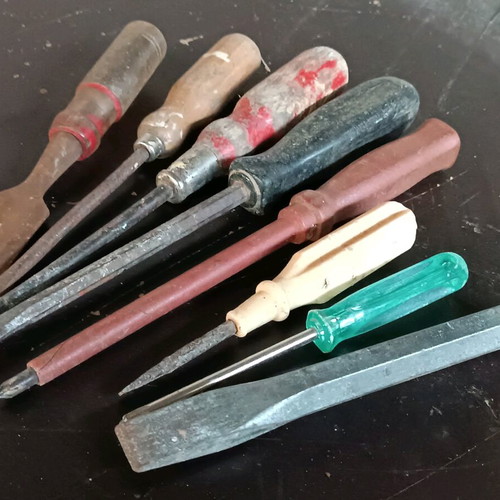 Various old tools used, pack