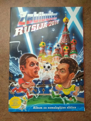 Zabibuska Rusija 2018 sticker album and sticker set new