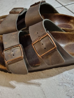 Birkenstock γυναικεία σανδάλια μεταχειρισμένα, μέγεθος 37, καφέ