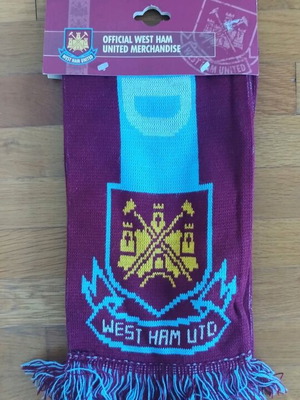 Κασκόλ West Ham Utd γνήσιο καινούργιο