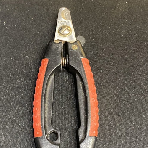 Pet Nail Clipper used, stainless steel blades, ergonomic handles