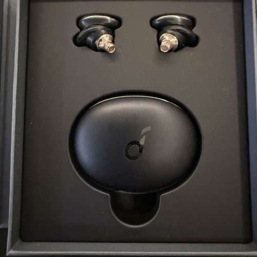 Soundcore 3 Pro wireless earbuds with charging case