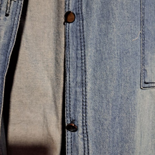 Denim sleeveless shirt like new, size S, blue