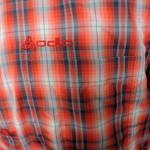 Odlo Men's Check Outdoor Shirt M/L like new, premium hiking