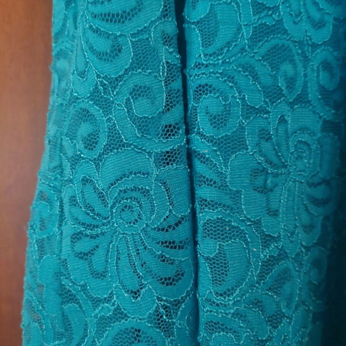 Mini dress turquoise lace like new