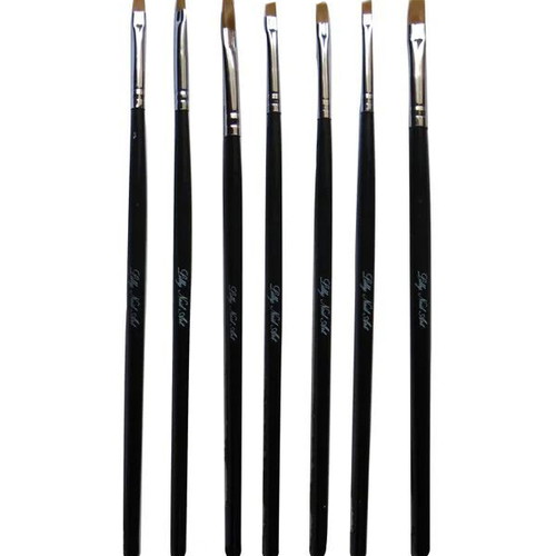 Nail brush set for gel technique 7 pieces new