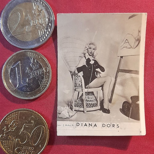 Diana Dors vintage collectible photo card
