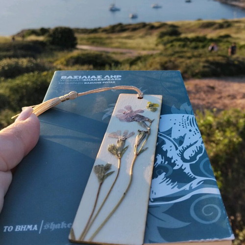 Set of 2 bookmarks with dried flowers new